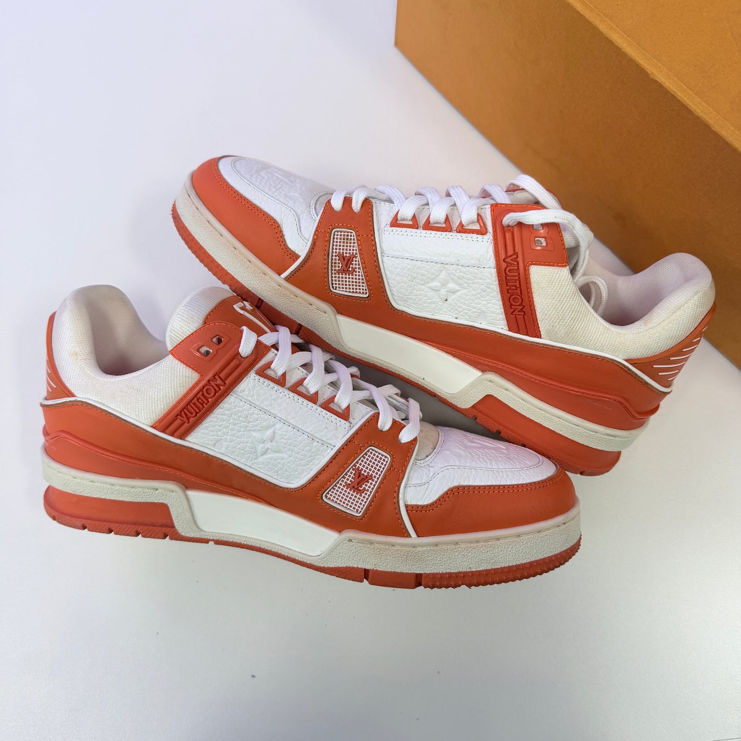 Louis Vuitton Orange Trainer (USED DAMAGED BOX)