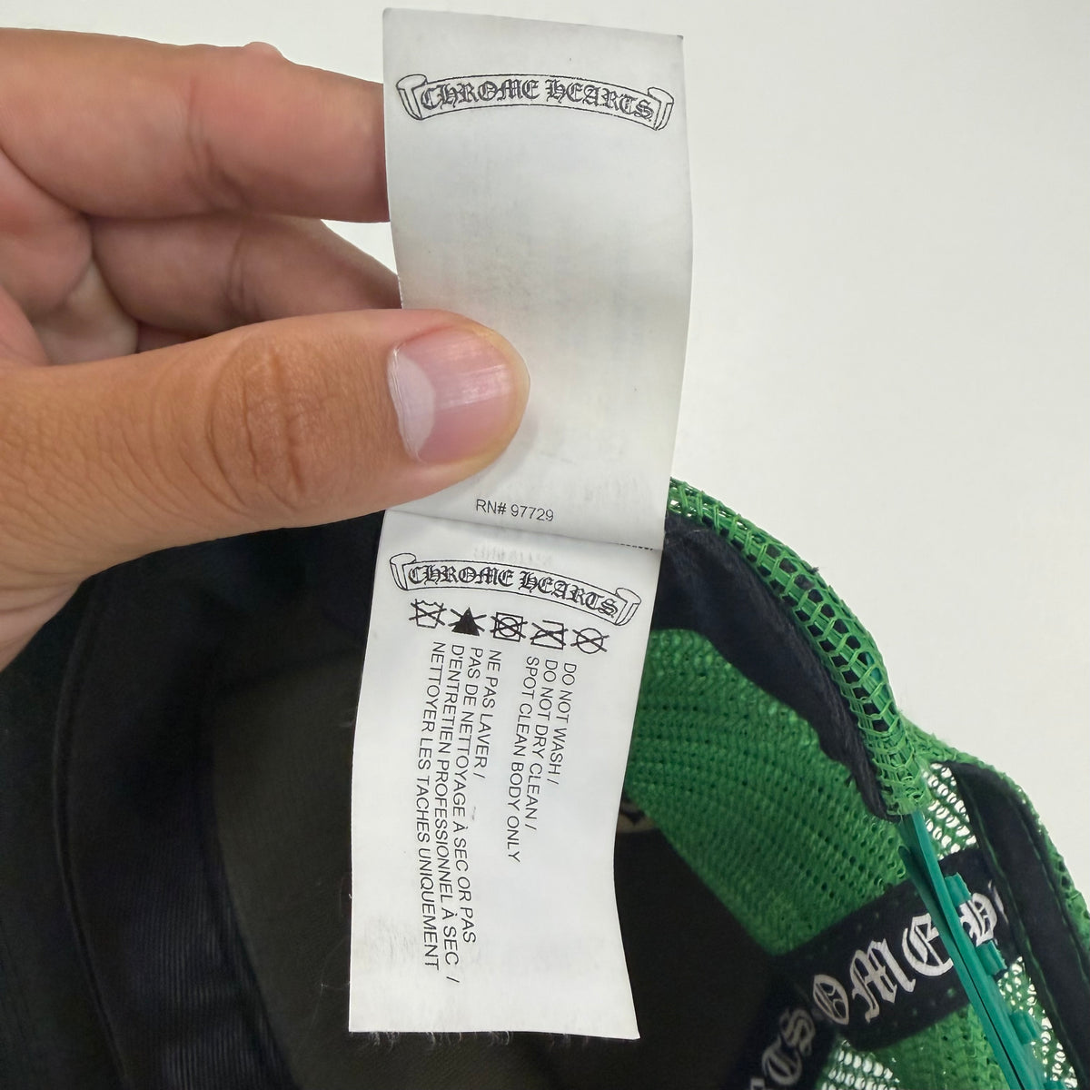 Chrome Hearts CH Hollywood Trucker Hat (Black/Green)