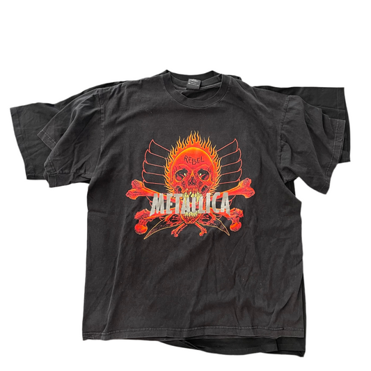 Vintage Metallica Pushead Rebel Skull Yin/Yang Tee