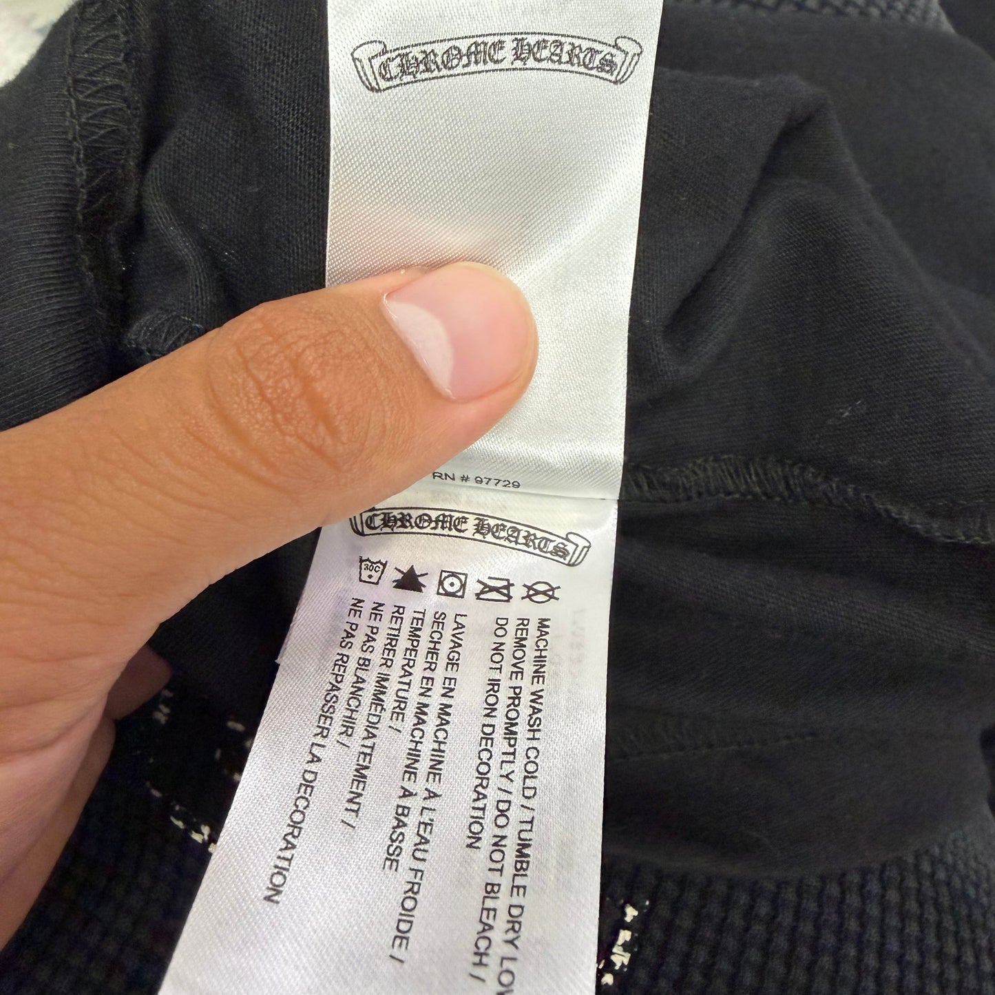 Chrome Hearts Scroll Logo Long sleeve tee