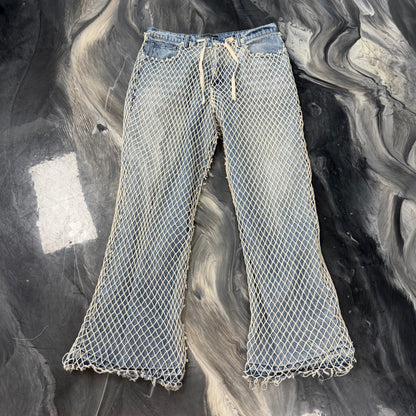 HMDD Fishnet Denim Pants