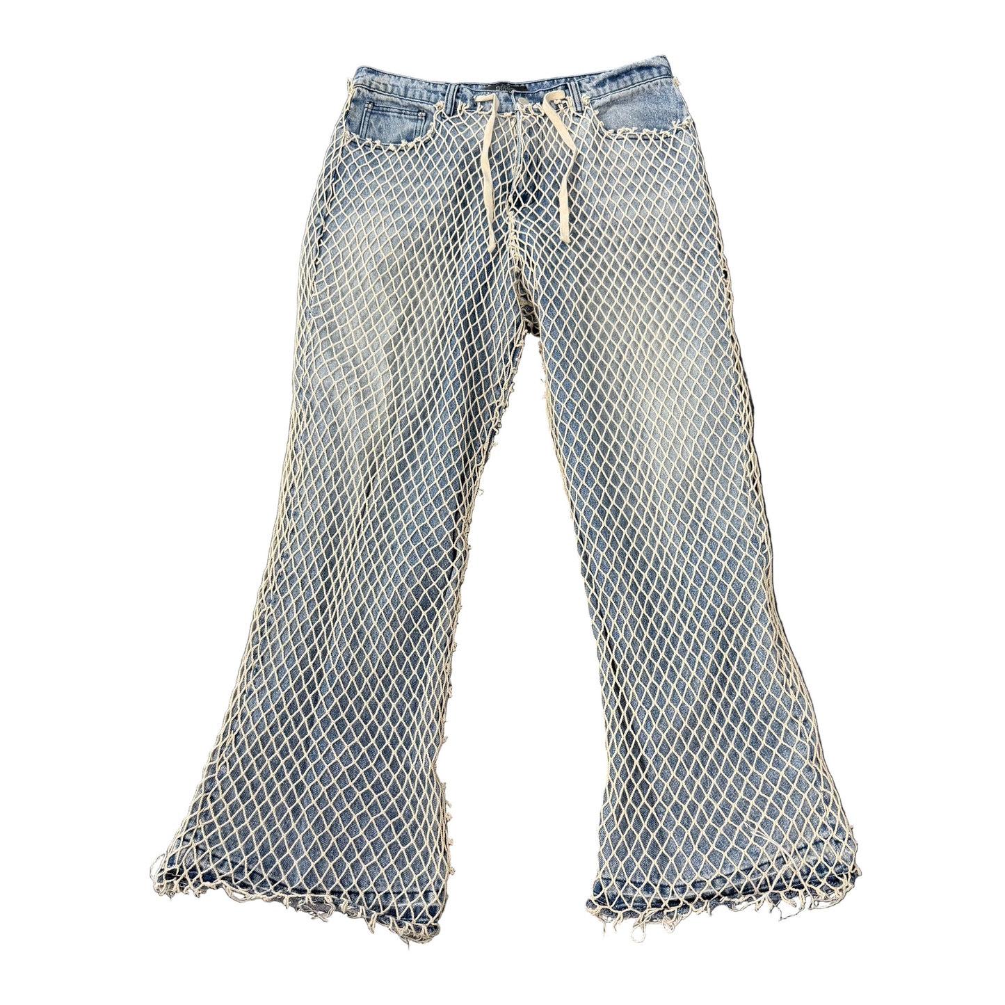 HMDD Fishnet Denim Pants