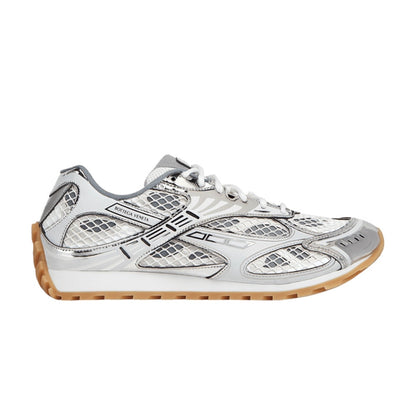 Bottega Veneta Orbit Sneaker White Silver (USED NO BOX)