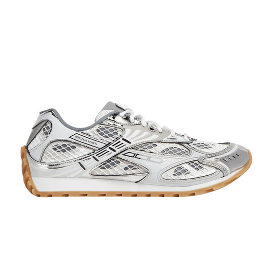 Bottega Veneta Orbit Sneaker White Silver (USED NO BOX)