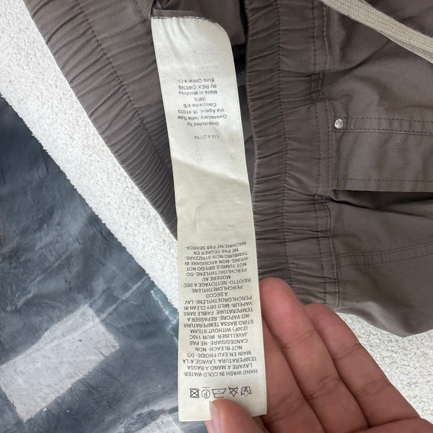 Rick Owens Bauhaus Cargo Trousers Dust