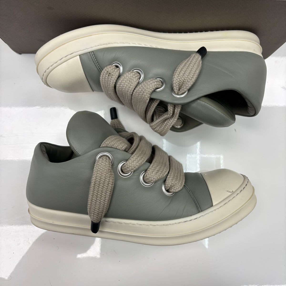 Rick Owens Hollywood Jumbo
Laced Low 'Celadon Milk' (USED)