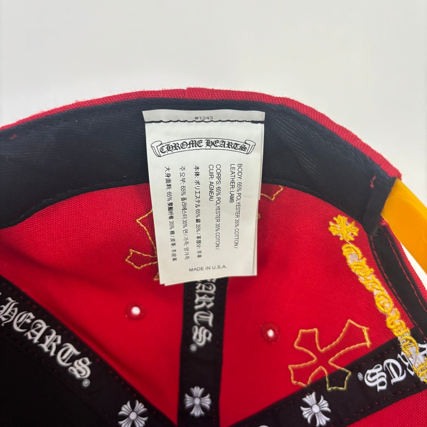 Chrome Hearts Patch Hat Red/Yellow