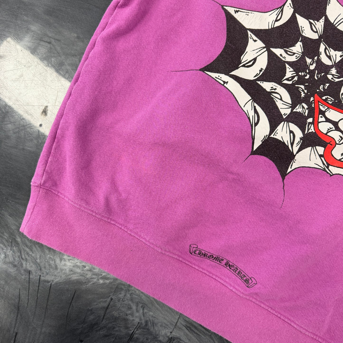 Chrome Hearts Matty Boy Web Purple Crewneck Sweatshirt