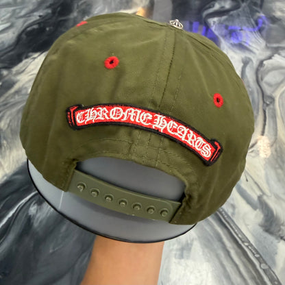 Chrome Hearts Olive Green Gas Station Trucker Hat