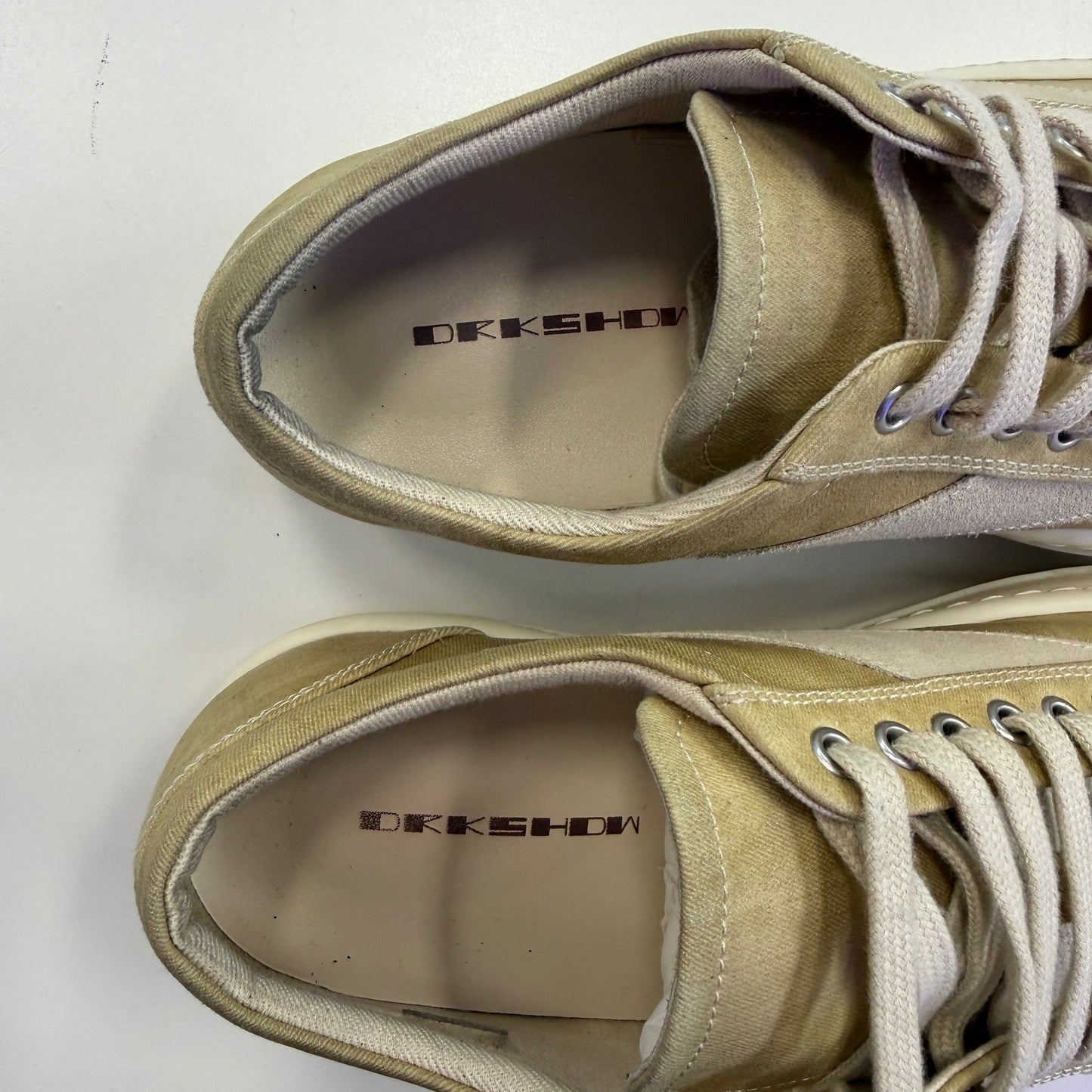 Rick Owens DRKSHDW Hollywood
Vintage Low Parchment Milk (Used)(No Box)