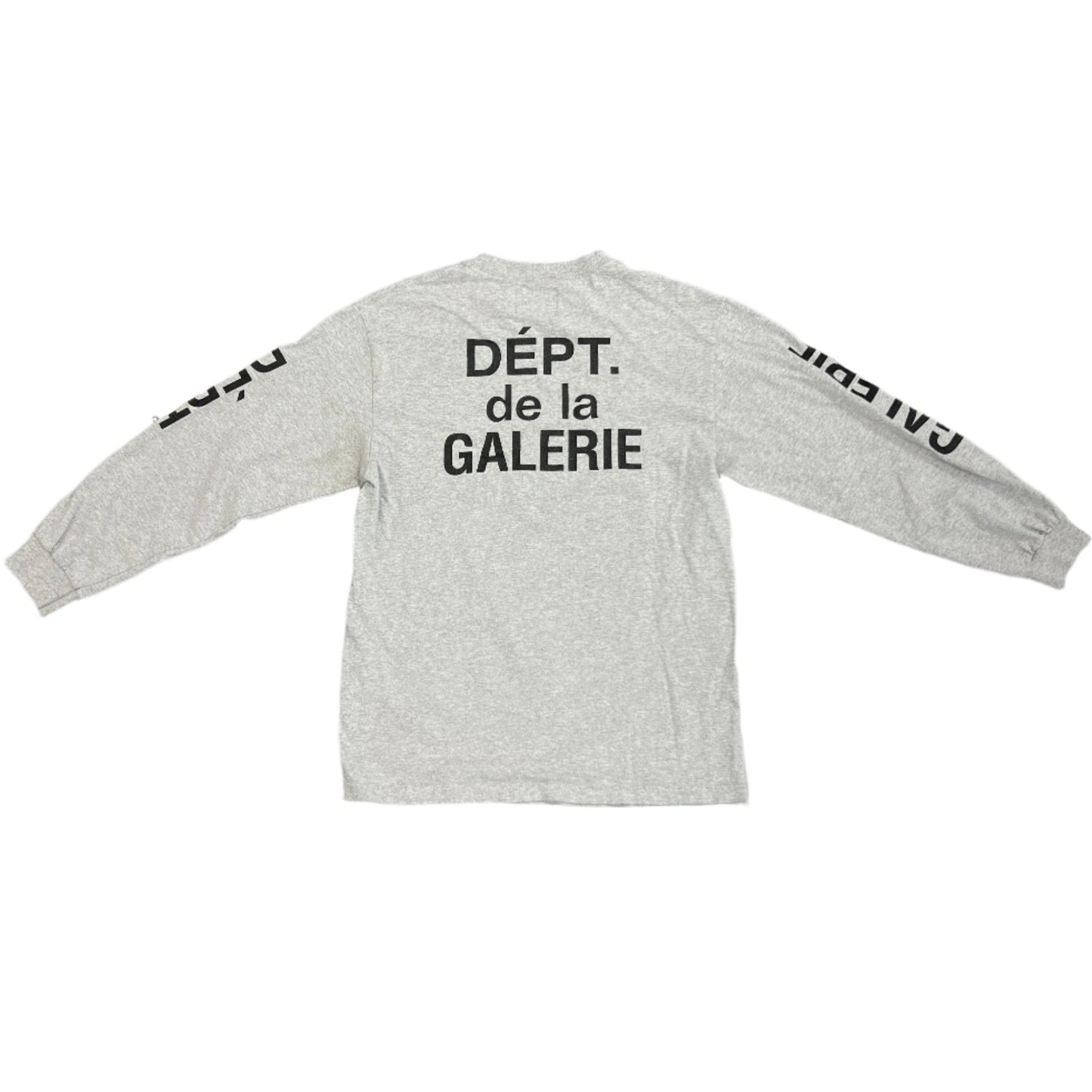 Gallery Department French Logo Souvenir Grey Long Sleeve Tee