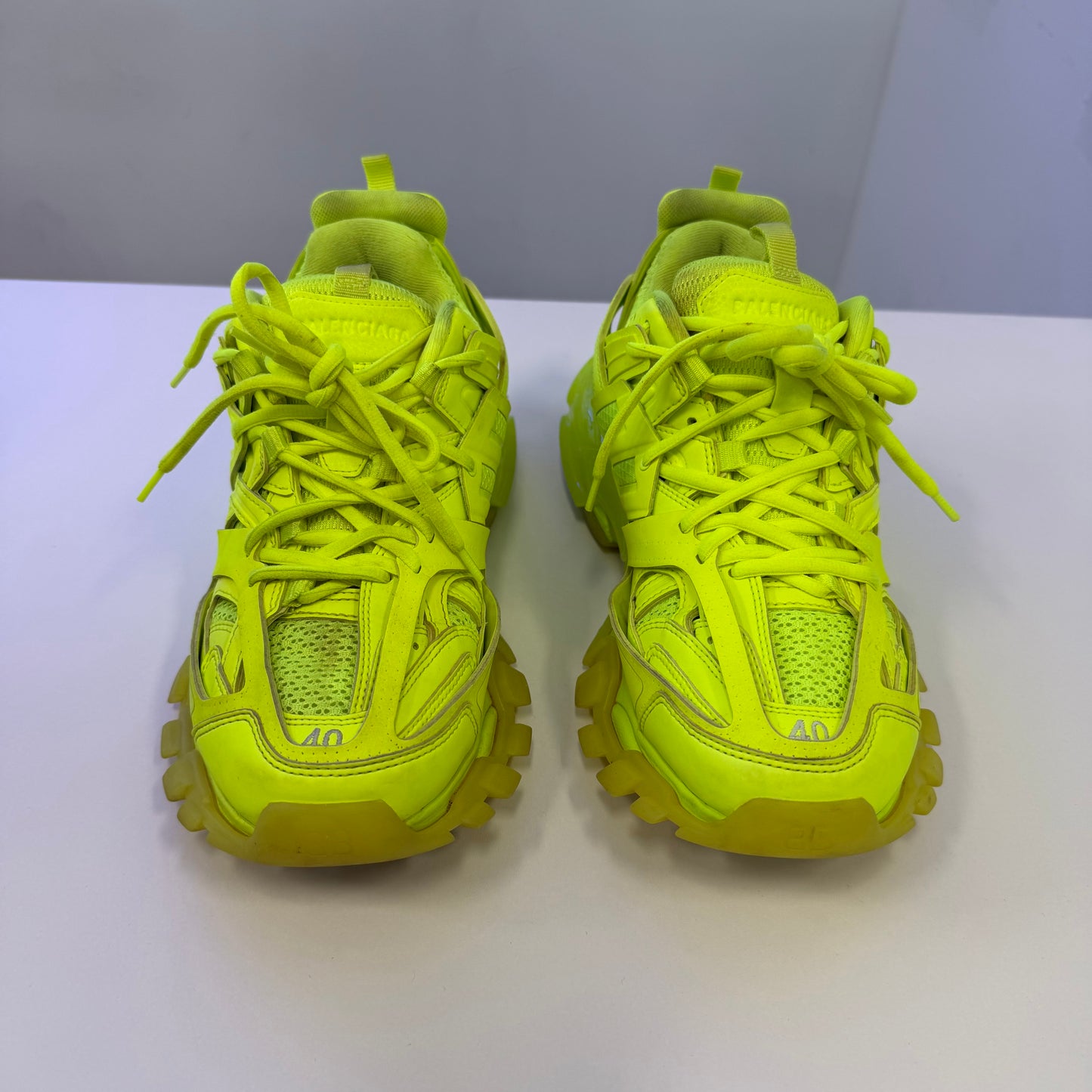 Balenciaga Track Sneaker Clear Sole - Fluo (USED NO BOX)