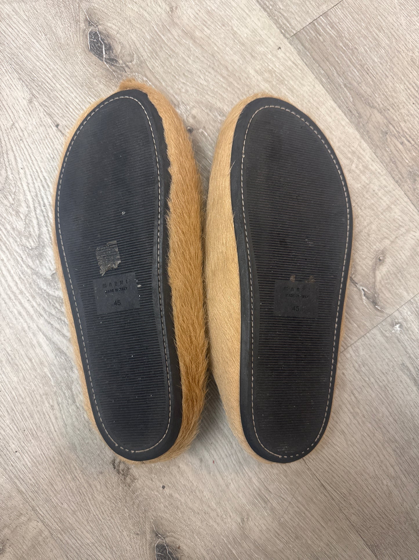 Marni Fussbet Sabot Mule Biege (USED NO BOX)