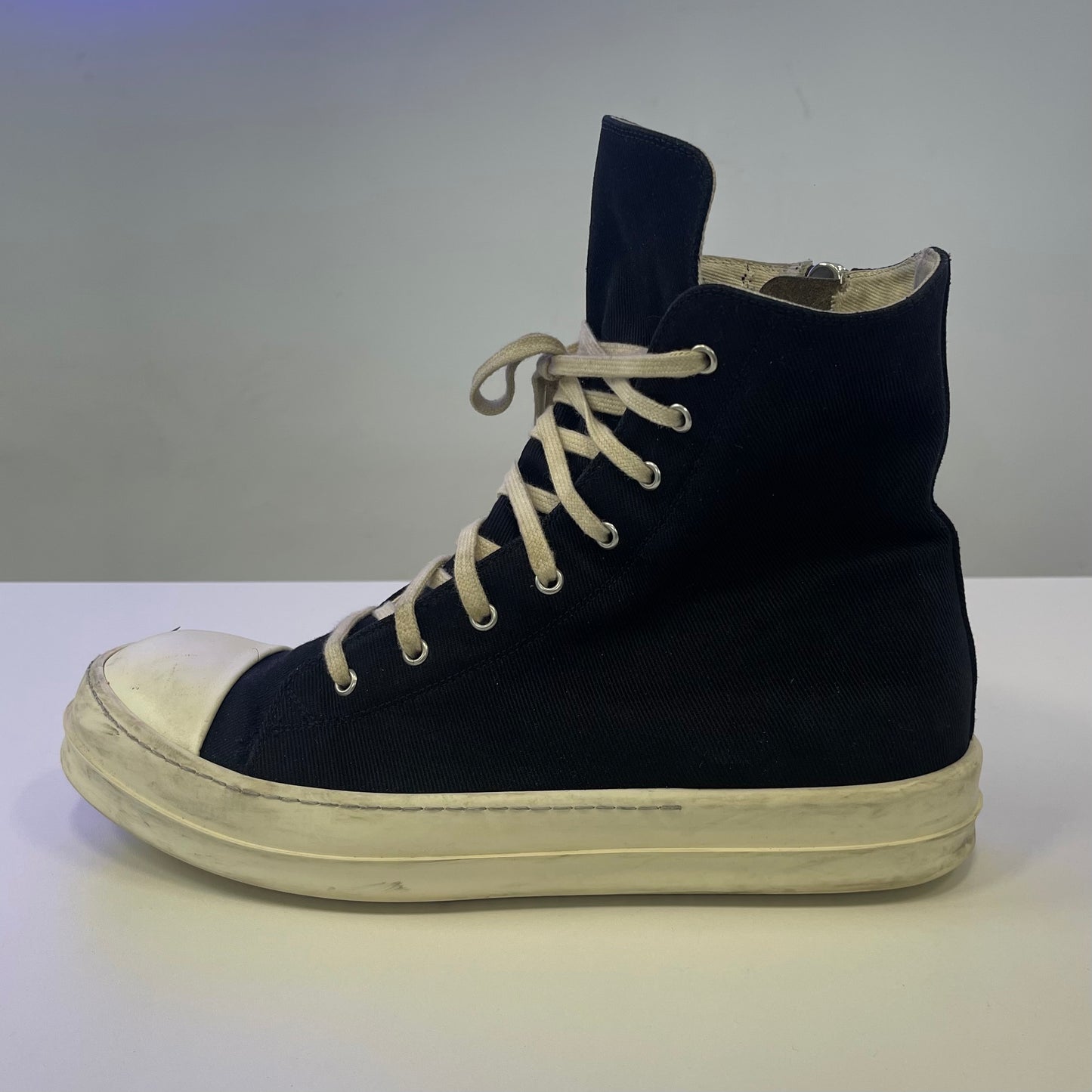 Rick Owens DRKSHDW Canvas Ramones (USED NO BOX)