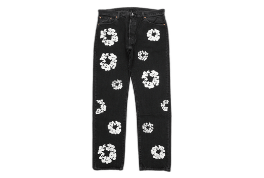 Denim Tears x Levi's Cotton Wreath 501 Black Jeans