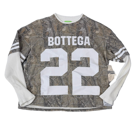 Bottega Desires War Long Sleeve T-Shirt Camo/White