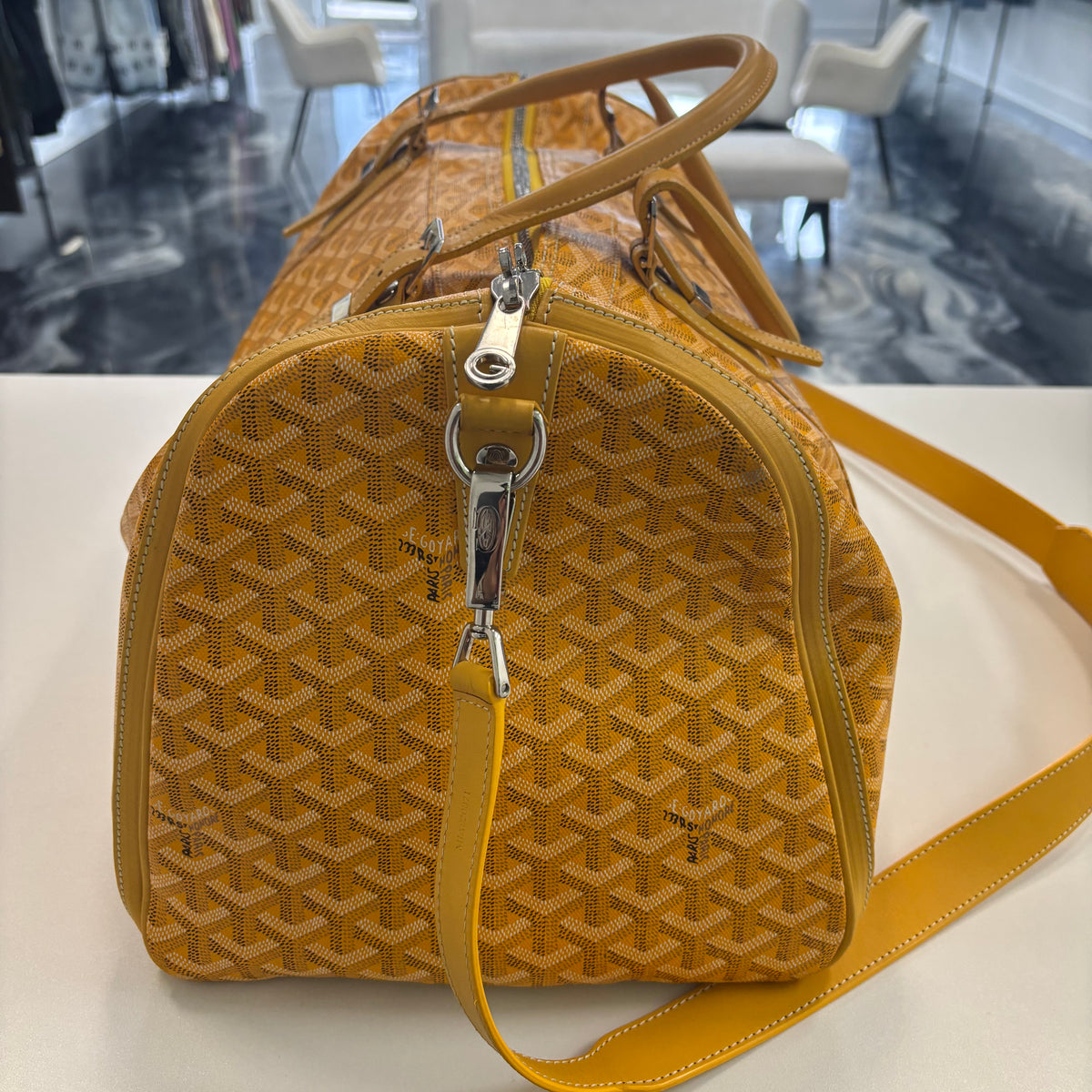 Goyard Croisiere 45 Duffle Bag Yellow