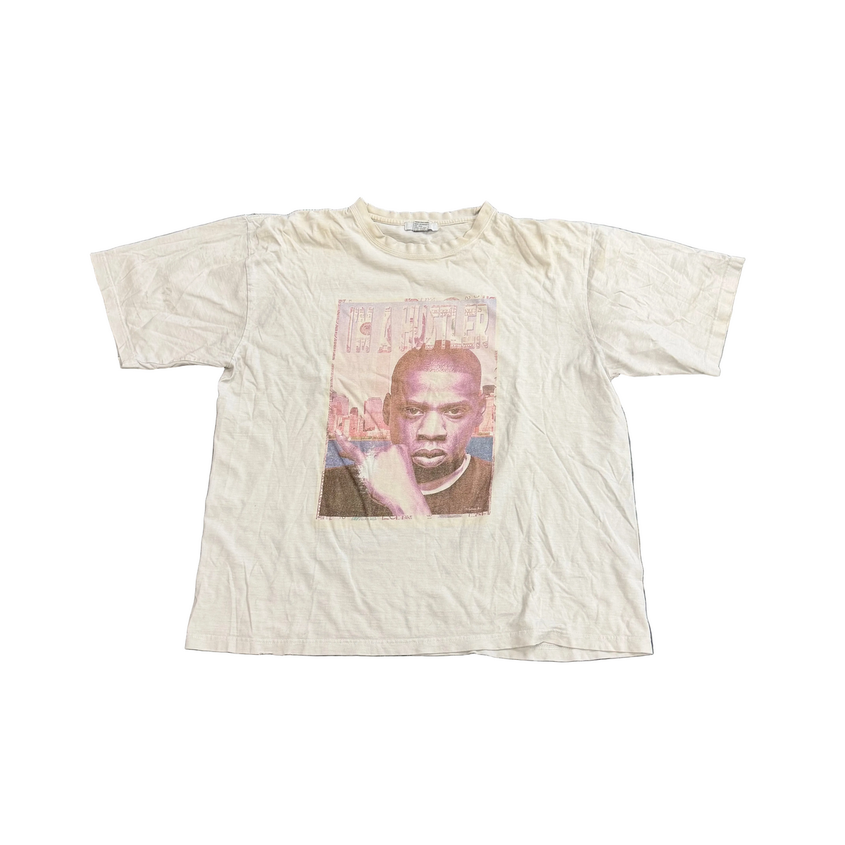 Jay Z Hustler Tee White Vintage