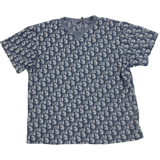 Dior Oblique Tee Blue