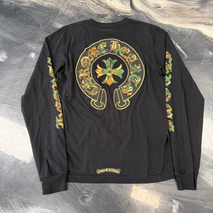Chrome Hearts Horse Shoe Long-Sleeve T-Shirt Black/Camo