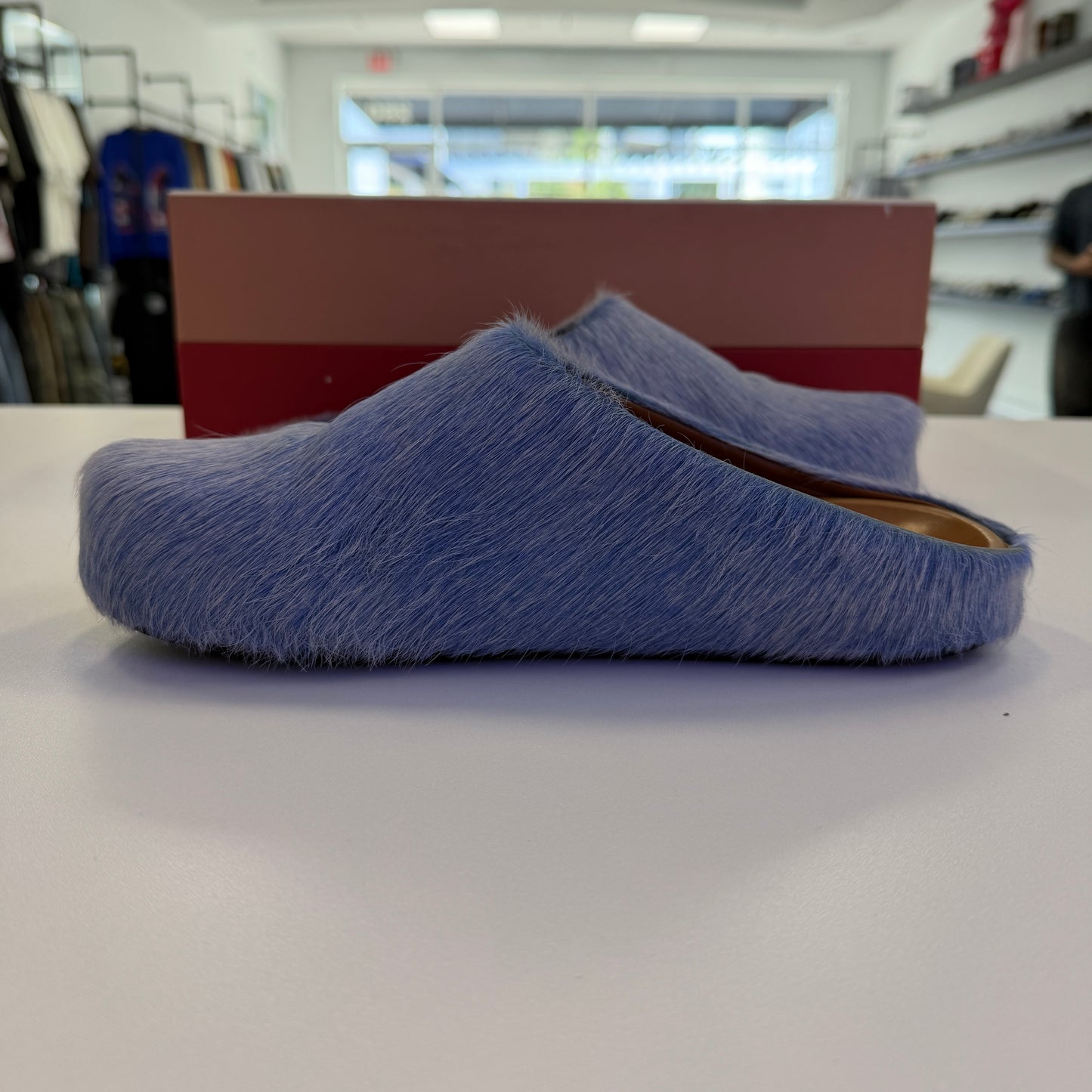 Marni Fussbett Sabot Mules Blonde Blue (USED)