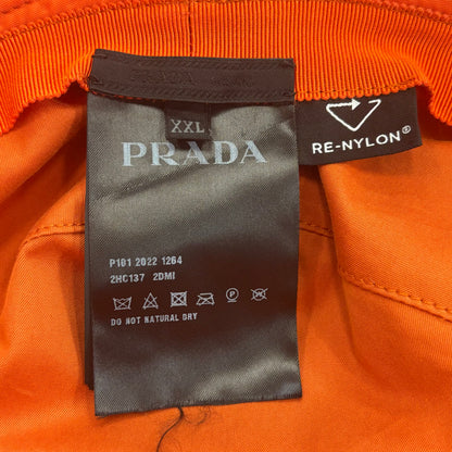 Prada Re-Nylon Logo Orange Bucket Hat