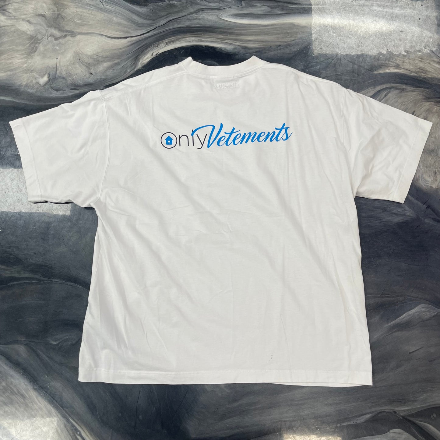 VETEMENTS ONLY VETEMENTS TEE WHITE