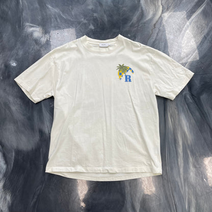 Rhude Moonlight Tropics Race Tee Vintage White