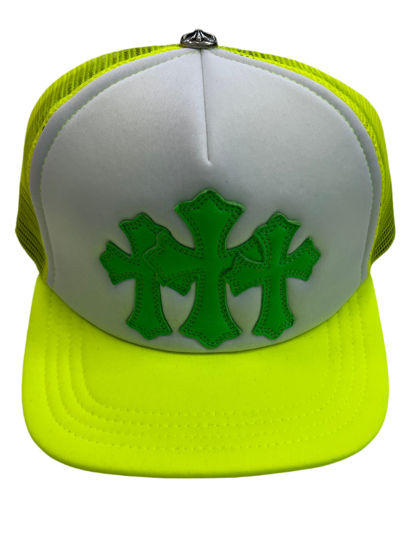 Chrome Hearts Miami Exclusive Neon Patch Hat Green/Yellow