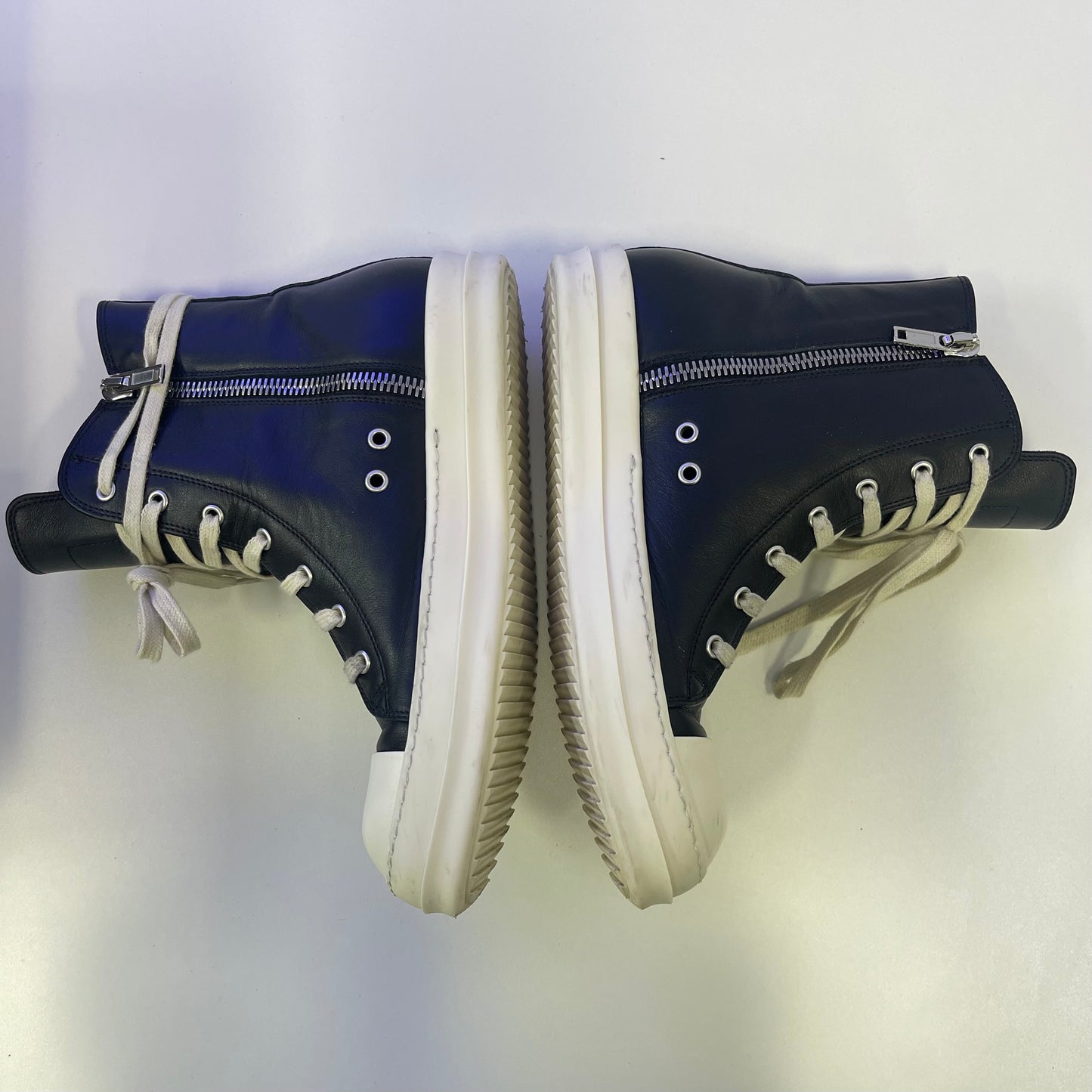 Rick Owens Concordians Leather High Black Milk (USED)