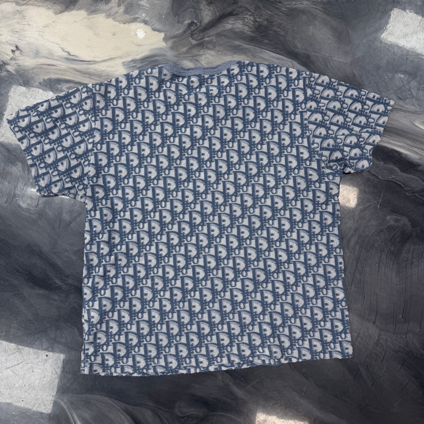 Dior Oblique Tee Blue