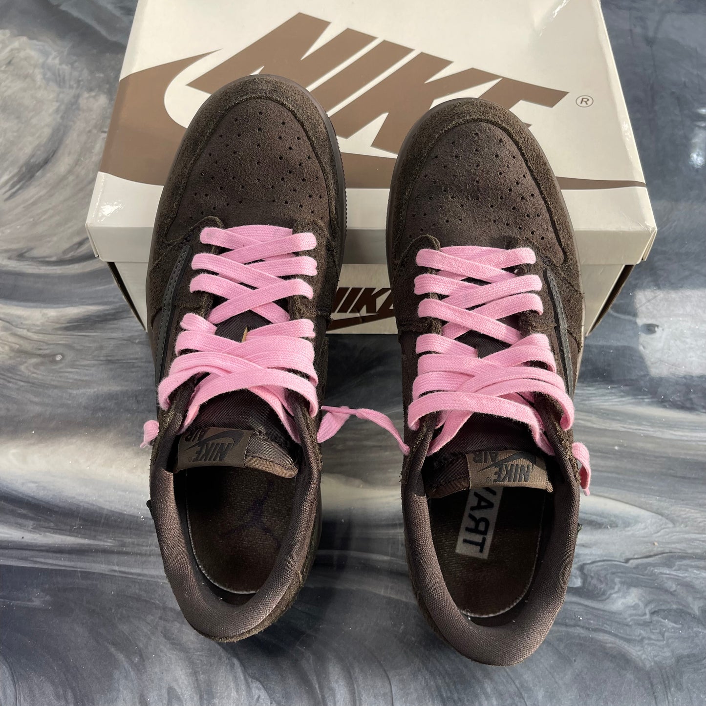 Travis Scott X Jordan 1 Low OG SP 'Velvet Brown' (USED)
