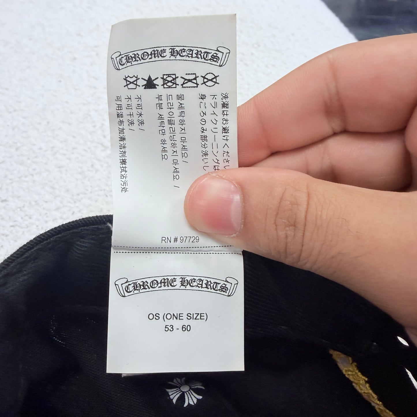 Chrome Hearts Black/Gold Baseball Hat