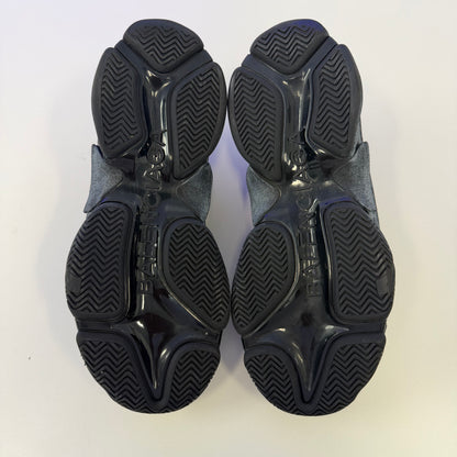 Balenciaga Triple S Black Distressed Sneaker (Used)(No Box)