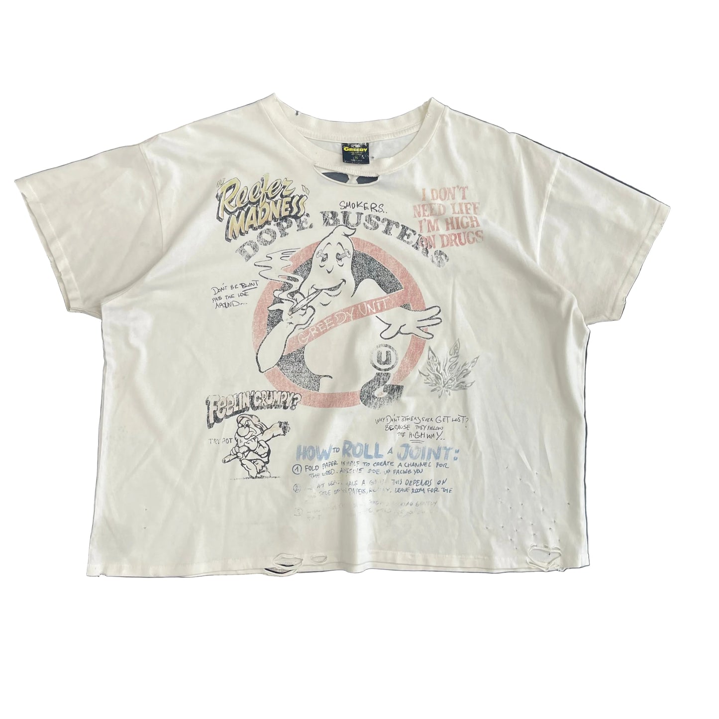 Greedy Unit Dope Busters Cream Short Sleeve Tee