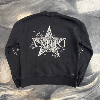 Amiri Paisley Star Crew 'Black'