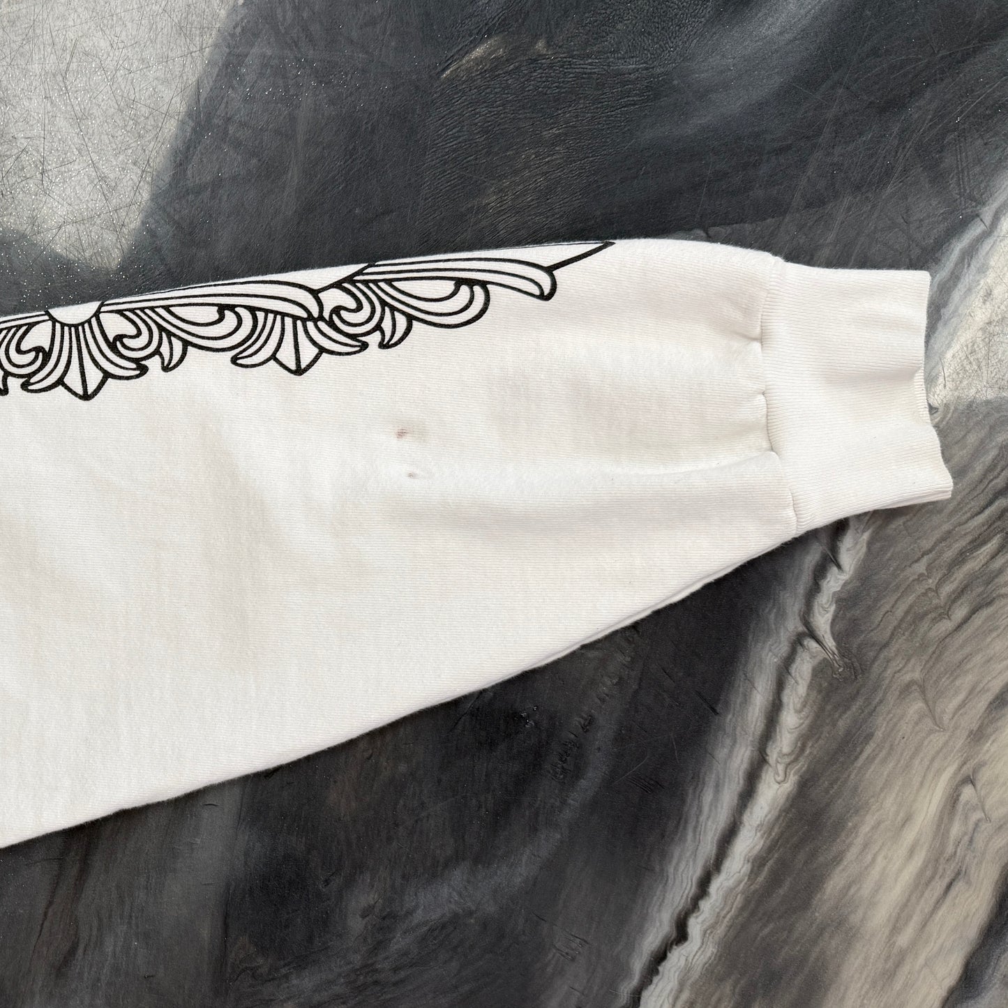 Chrome Hearts DEADLY DOLL CRY ON ME CREWNECK "WHITE"
