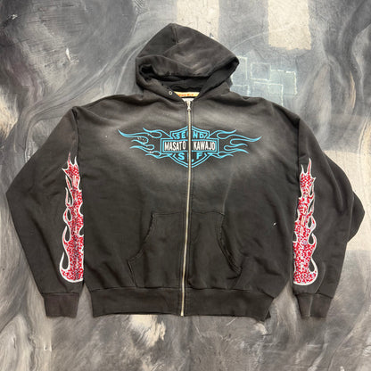 Secnd Slf x Masato Kawajo Firestorm Vintage Hoodie