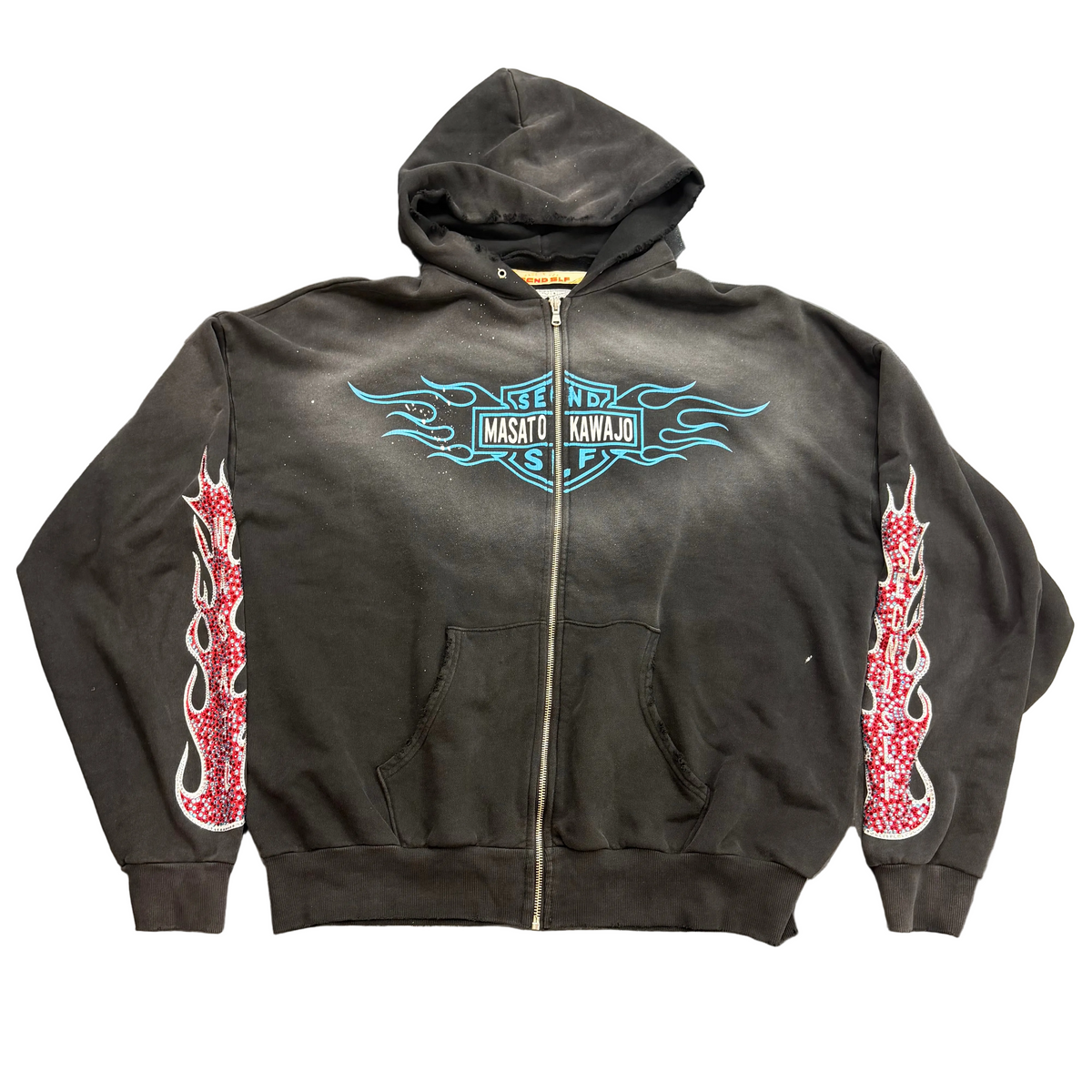 Secnd Slf x Masato Kawajo Firestorm Vintage Hoodie
