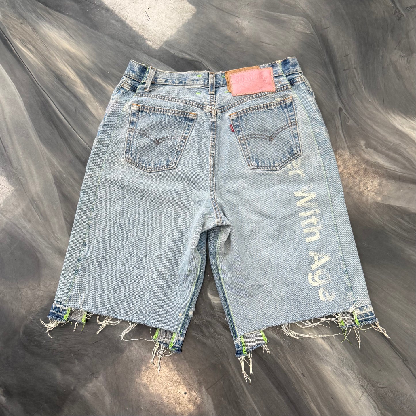 Better With Age Clementine Double-Wide Denim Shorts
