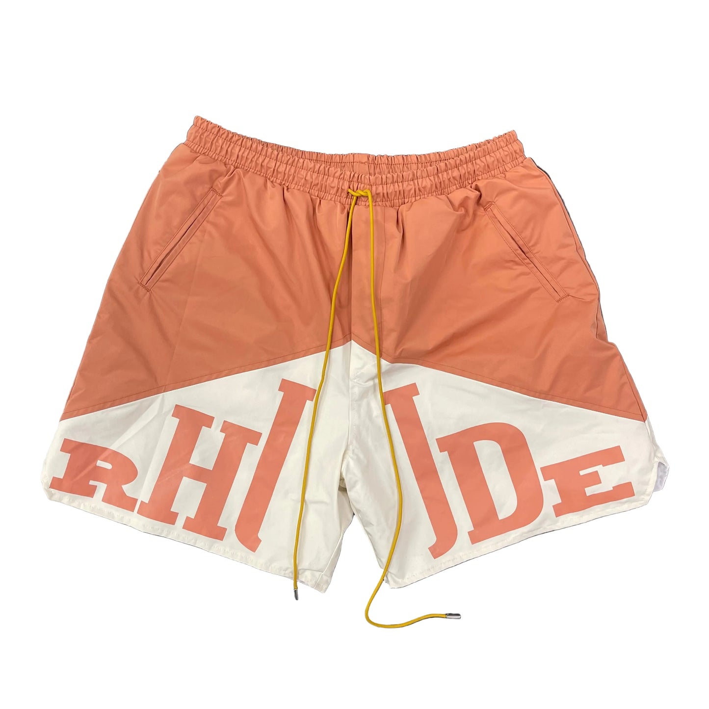 RHUDE Peach Logo Shorts
