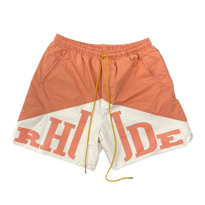 RHUDE Peach Logo Shorts
