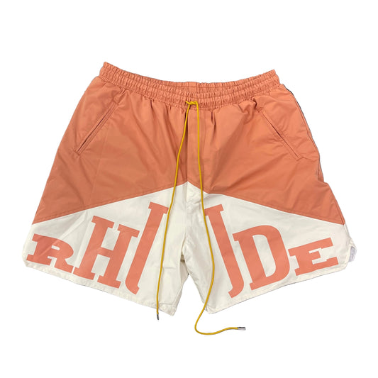 RHUDE Peach Logo Shorts