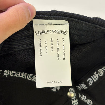 Chrome Hearts Embroidered Cross Scroll Hat
