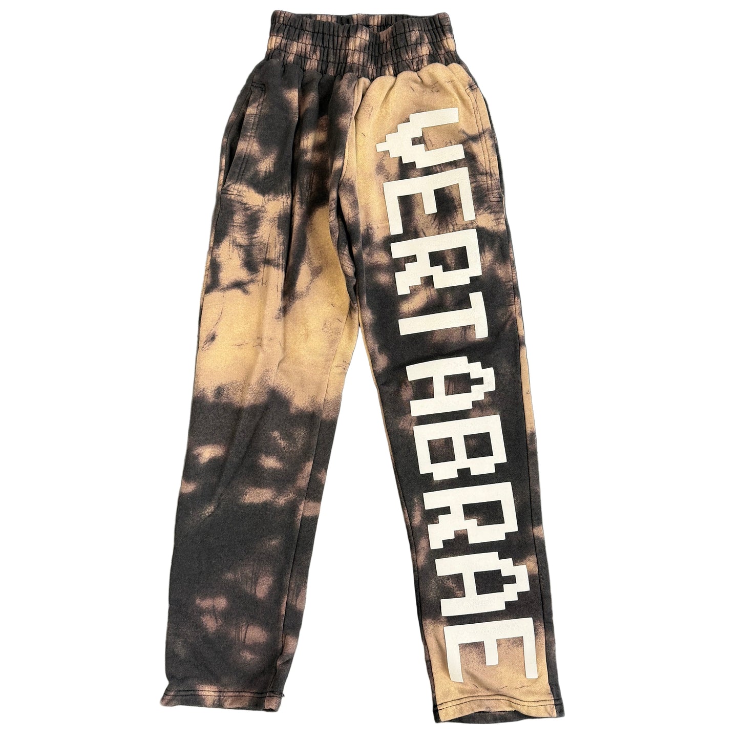 Vertabrae Bleach Tie Dye Sweatpants (Black Friday)