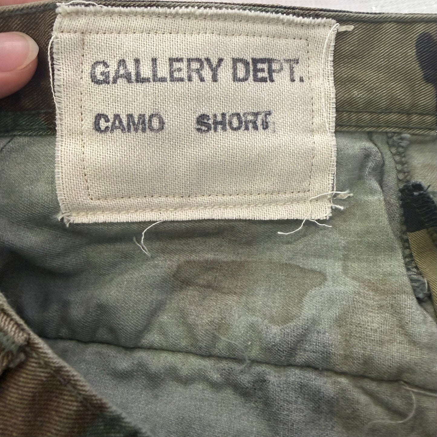 Gallery Dept. G Patch Camo Shorts
