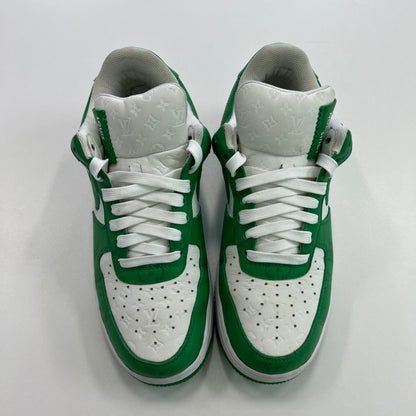 Louis Vuitton x Off-White x Air Force 1 Low White Gym Green (USED NO BOX)