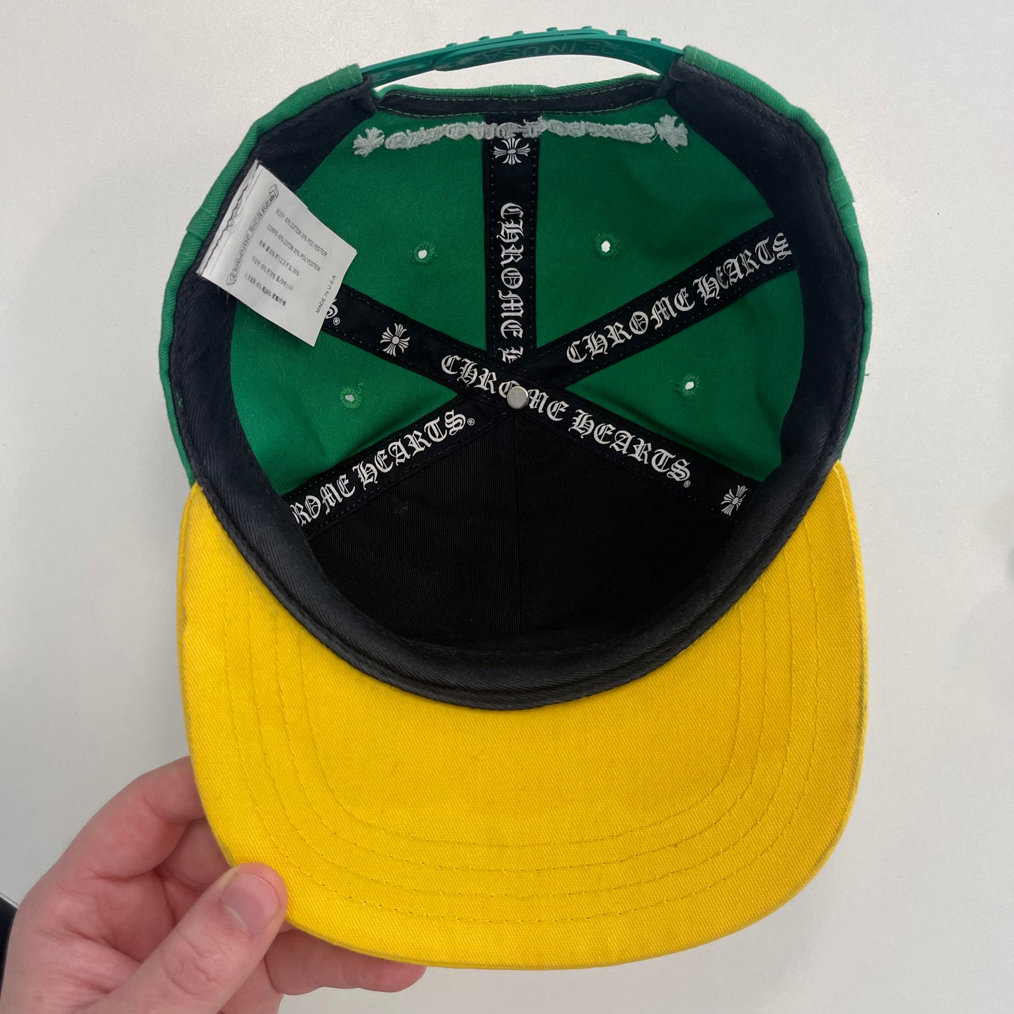 Chrome Hearts Baseball Hat Green/Yellow