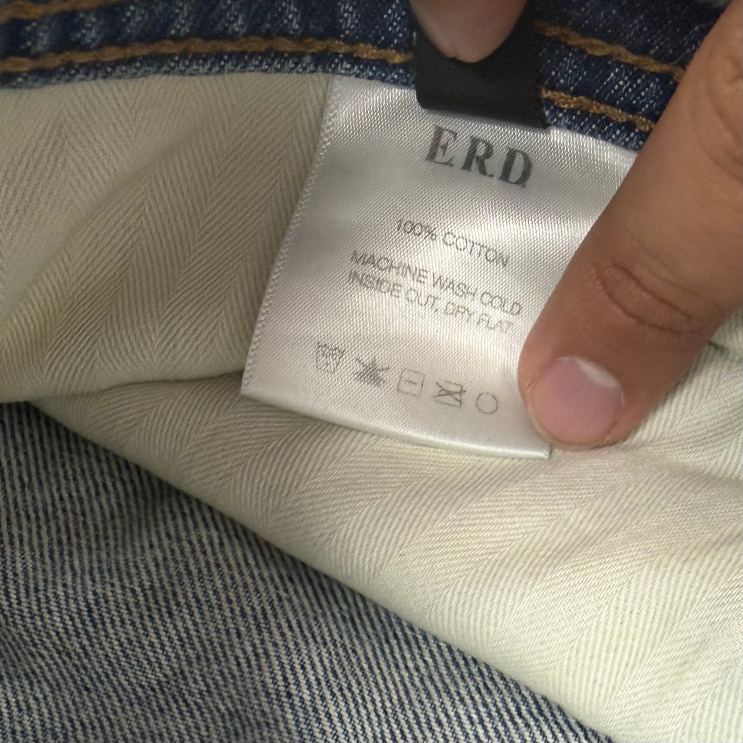 ERD Distressed Mud Washed Denim Jeans