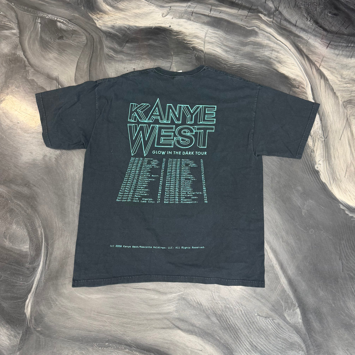 Kanye West Glow In The Dark Tour 2008 Tee